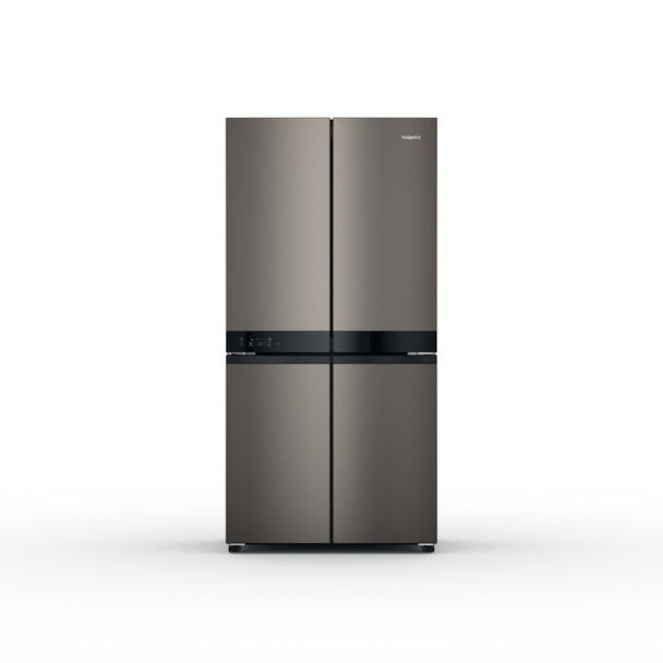 Hotpoint, HQ9U2BLG, French Door American Fridge Freezer 90cm, Black Stainless Steel