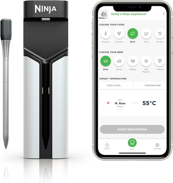 Ninja, WP100EU, ProChef Wireless Thermometer, Silver