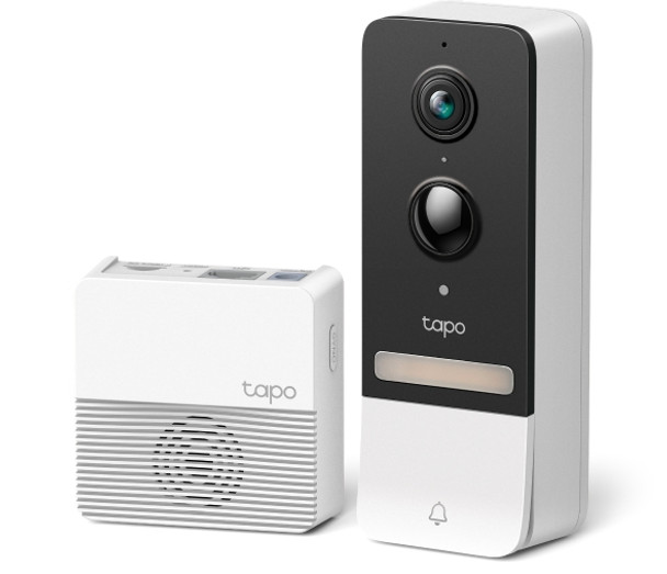 TP-Link, TAPOD230S1, Tapo 2K Doorbell & Chime, White