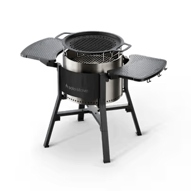 Solo Stove, COOKOUTBUN, Fire Pit Adjustable Stand for 2 Heights with Grill, Multi