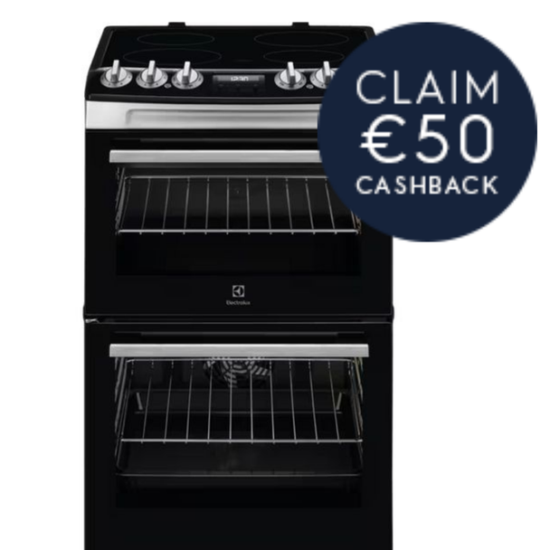 Electrolux, LKR555100X, 55cm Electric Cooker, Black