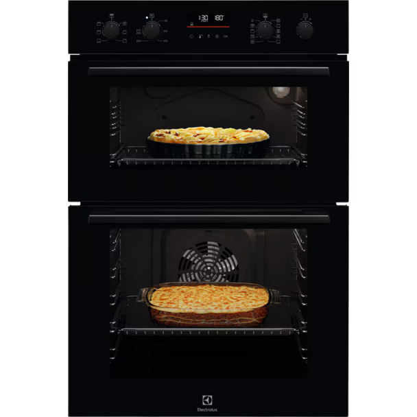 Electrolux, EDFDC46K, 61/42L Built-In Double Multifunction Oven, Black