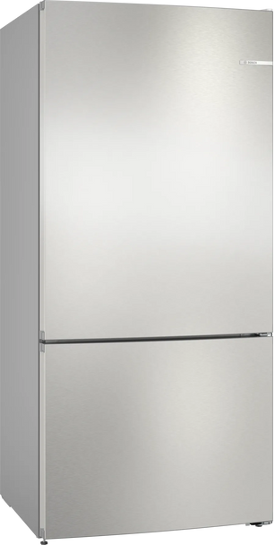 Bosch, KGN86VIEAG, Series 4 Freestanding Fridge-Freezer with Freezer at Bottom 186 x 86 cm, Brushed Steel