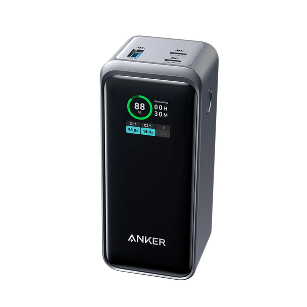 Anker, A1336011, 20k Gan Prime 100 Watt Power Bank, Black
