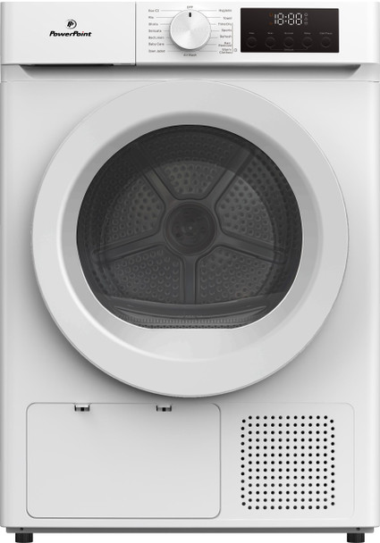 Powerpoint, P279HPSKW, 9kg Heat Pump Powerpoint White Tumble Dryer, White