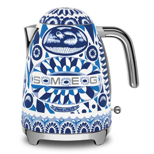 Smeg, KLF03DGBUK, Dolce and Gabbana Mediterraneo Kettle, Blue