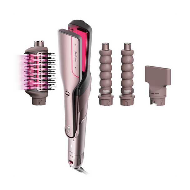 Shark, HD641SUK, FlexFusion Straight 4-in-1 Air and Ceramic Styling Drying and Straightening System, Cosmic Blush