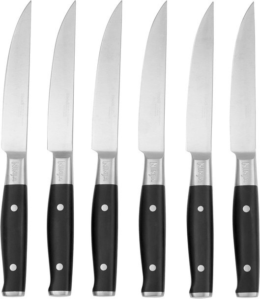 Ninja, K32106UK, Foodi StaySharp Steak Knives 6 Piece Set, Multi