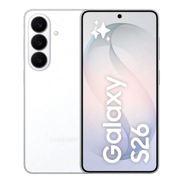 Samsung, SM-S942BZWGEUB, Galaxy S26 256GB 5G Smartphone, White