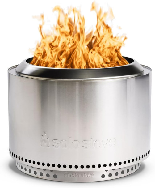 Solo Stove, SSYUK-SD-27-2SS, Yukon Fire Pit with Stand 2.0, Stainless Steel