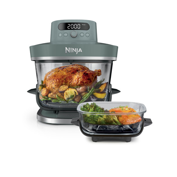 Ninja, AS101UKGY, CRISPi PRO 7-in-1 Glass Air Fryer, Grey
