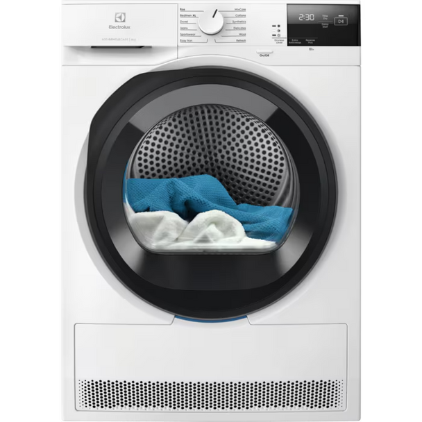 Electrolux, EDHI6285B, 8kg Heat Pump Tumble Dryer A++, White
