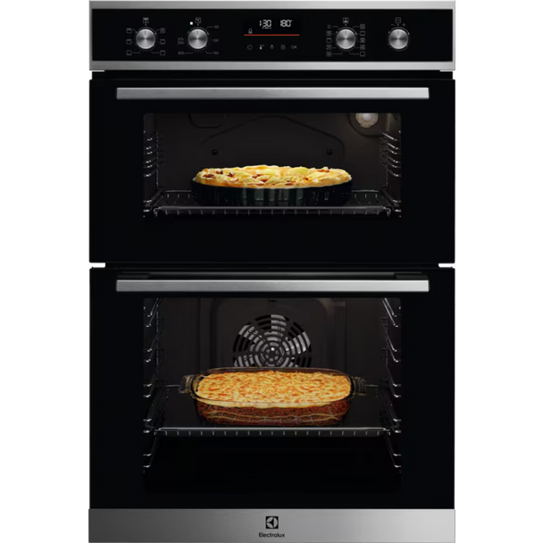 Electrolux, EDFDC46X, Built-In Double Oven 60cm, Stainless Steel