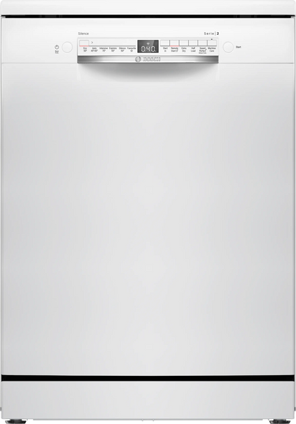 Bosch, SMS2HVW06G, Series 2 60cm Freestanding Dishwasher 14 Place Settings, White