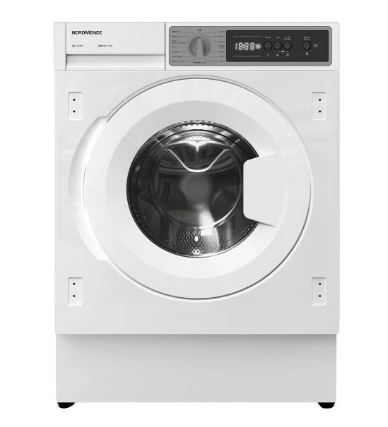 NordMende, WMI1280WH, 8kg 1200 Spin Integrated Washing Machine, White