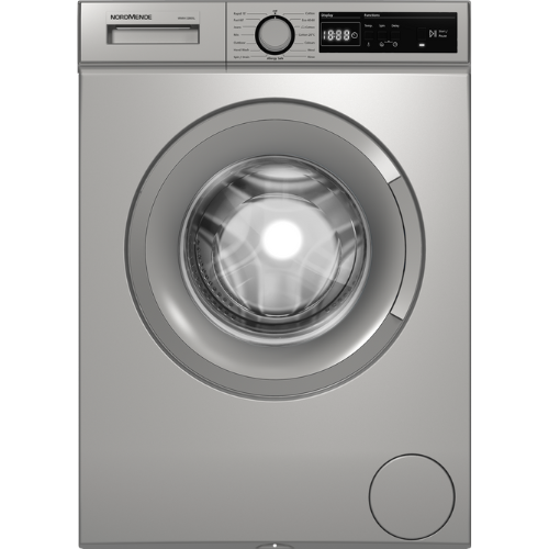 NordMende, WMA1280SL, 8kg Washing Machine 1200 Spin A Inverter Motor Rated, Silver
