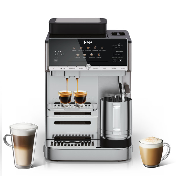 Ninja, AE1001UK, AutoBarista Bean to Cup Coffee Machine, Stainless Steel