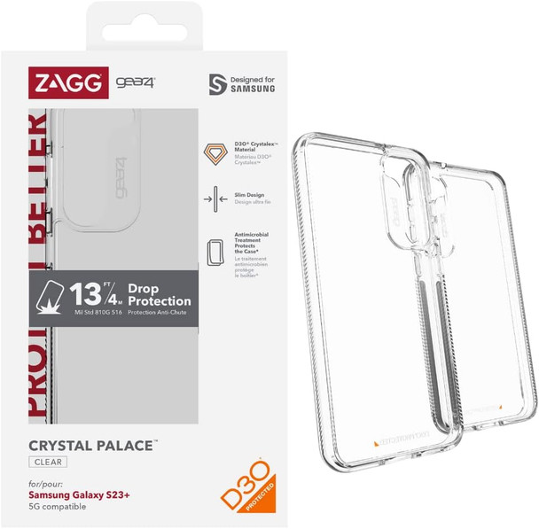 Crystal Palace, 702010920, S23+ Case, Clear