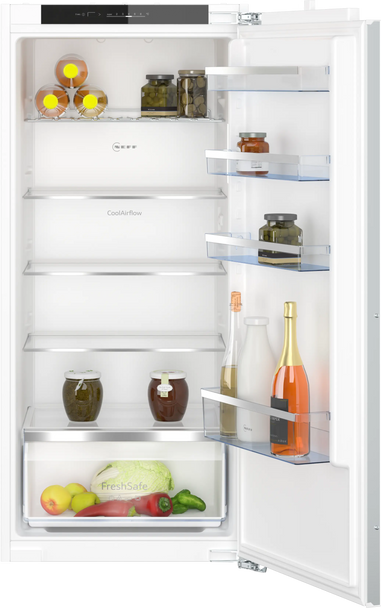 Neff, KI1412FE1G, N50 Integrated Larder Fridge with Fresh Safe & Bottle Flex Shelf, White