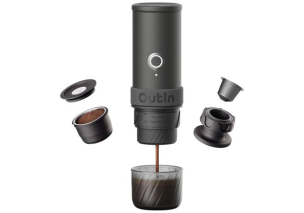 OutIn, OTEM-MO-01-AA-SG, Mino Portable Espresso Machine, Grey