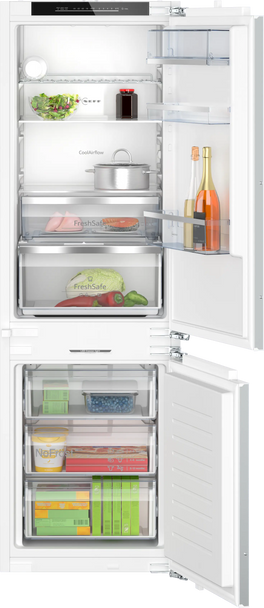 Neff, KI7863DD0G, Built In N70 Fridge-Freezer 177.2x55.8cm with Soft Flat Hinge, Multi