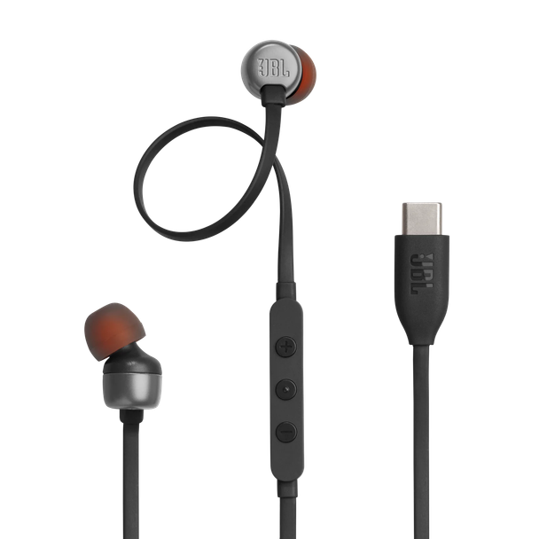 JBL, JBLT310CBLK, Tune 310C Wired USB-C Earphones, Black