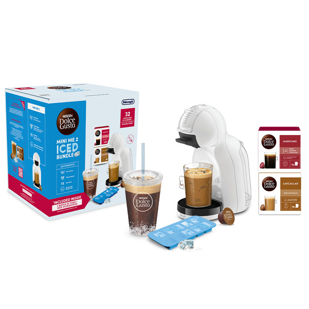De'Longhi, EDG335.W+2CAPS, Mini Me 2 Iced Creations Bundle, White