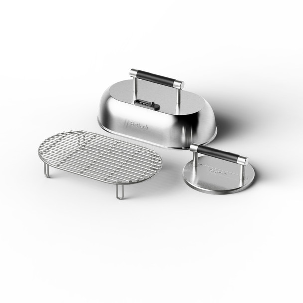 Solo Stove, SSGT-BURGER-KIT, Steelfire Griddle Burger Kit 304, Stainless Steel