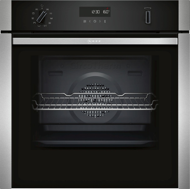 Neff, B6ACH7HH0B, Single Oven - Slide & Hide Door, Stainless Steel