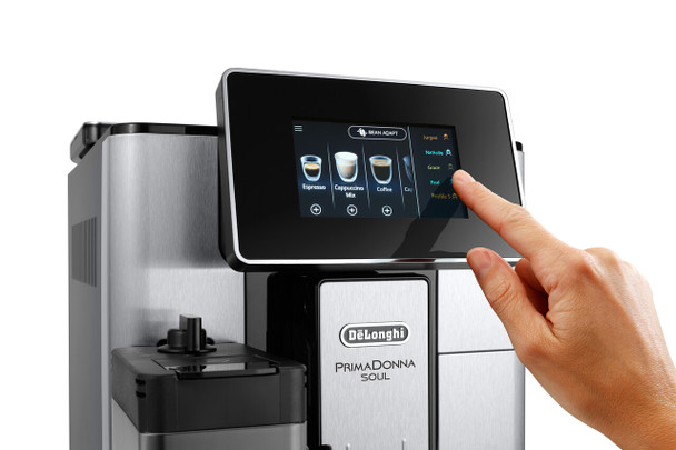 De'Longhi, ECAM610.75.MB, PrimaDonna Soul Fully Automatic Bean-to-Cup Coffee Machine, Stainless Steel De'Longhi, ECAM610.75.MB, PrimaDonna Soul Fully Automatic Bean-to-Cup Coffee Machine, Stainless Steel