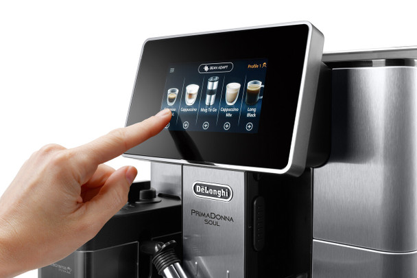 De'Longhi, ECAM610.75.MB, PrimaDonna Soul Fully Automatic Bean-to-Cup Coffee Machine, Stainless Steel De'Longhi, ECAM610.75.MB, PrimaDonna Soul Fully Automatic Bean-to-Cup Coffee Machine, Stainless Steel