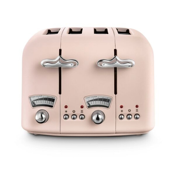 De'Longhi, CT04PK, Argento Flora Toaster, Pink