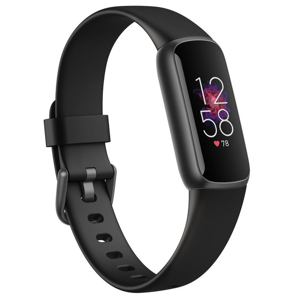 Fitbit, FB422BKBK, Luxe Fitness and Wellness Smartwatch, Black