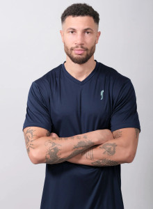 RS Men's Performance Tee - V neck - Navy RS Men's Performance Tee - V neck - Navy