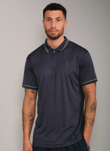 RS Men's Performance Court Polo - Striped Collar