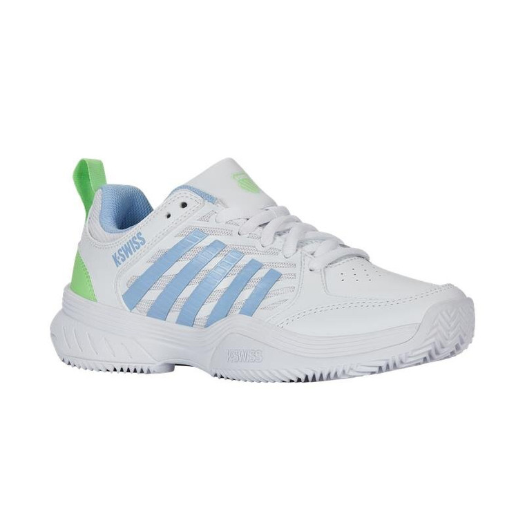 K-Swiss Tennisshoe Court Express 2 Clay white/light blue/green - Women