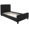Flash Furniture - Tribeca Button Tufted Upholstered Platform Bed - Black