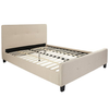 Flash Furniture - Tribeca Button Tufted Upholstered Platform Bed - Beige