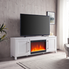Camden&Wells - Chabot Crystal Fireplace TV Stand for TVs up to 80" - White