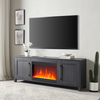 Camden&Wells - Chabot Crystal Fireplace TV Stand for TVs up to 80" - Charcoal Gray