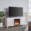 Camden&Wells - Chabot Crystal Fireplace TV Stand for TVs up to 65" - White