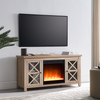 Camden&Wells - Colton Crystal Fireplace TV Stand for TVs up to 55" - White Oak
