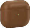 Insignia™ - Magnetic Leather Case for Apple AirPods (3rd Generation) - Brown