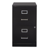 OSP Home Furnishings - 2 Drawer Locking Metal File Cabinet - Black
