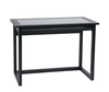 OSP Home Furnishings - Tool Less Meridian Computer Desk - Black / Clear Glass