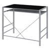 OSP Home Furnishings - Zephyr Computer Desk - Black/Silver