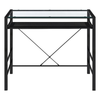 OSP Home Furnishings - Zephyr Computer Desk - Clear/Black