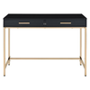 OSP Home Furnishings - Alios Black Desk - Black/Gold