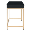 OSP Home Furnishings - Alios Black Desk - Black/Gold