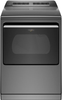 Whirlpool - 7.4 Cu. Ft. Smart Electric Dryer with Steam and Advanced Moisture Sensing - Chrome shadow